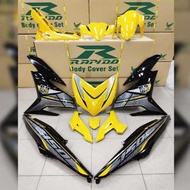 COVER SET Y15ZR YAMAHA RAPIDO 2019 - Sticker 2017 COVER SET Y15 KUNING PURBA COVERSET YAMAHA ACCESSS