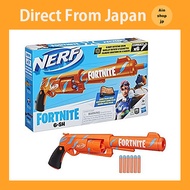 【Direct from Japan】 Nerf Fortnite 6-SH Blaster, 6 Official Nerf Elite Darts, 6-Dart Rotating Drum, Hammer Action, Camo Pulse Wrap, Fortnite Gift