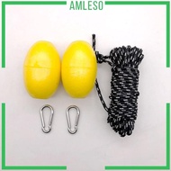[Amleso] 30ft Kayak Tow Rope Boating Sailing Throw Anchor Line with Accessories