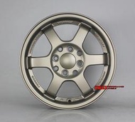 【中清輪胎旗艦店】類RAYS TE37 內凹鋁圈樣式 14吋 4X100 / 4x114.3 5.5J ET35 消光古