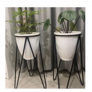 Diameter 25cm Minimalist Standing Pot Holder/ Flower Pot Rack Base/ Flower Pot Stand Iron Pot Stand/