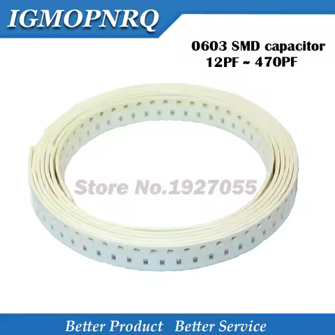 100pcs 12PF 18PF 27PF 33PF 47PF 100PF 220PF 470PF NPO Error 5% 50V 0603 33P SMD Thick Film Chip Mult