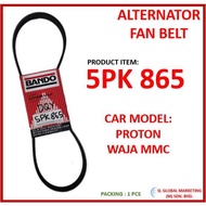 BANDO FAN BELT 5PK 865 FOR PROTON WAJA MMC - ALTERNATOR BELT