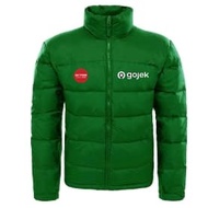 DISCOUNT gofood gojek bomber jacket custom gojek gofood premium parachute jacket taslan gojek waterp
