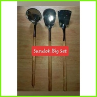 ❂ ✸ Sandok Set Stainless Half wooden