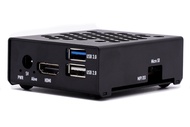 KKSB Odroid N2L Case | Black Steel Enclosure | Monitor and DIN Rail Mounting Support