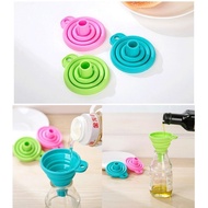 MULTIPURPOSE SILICONE FOLDING FUNNEL / SILICONE KITCHEN FUNNEL / SILICONE RUBBER FUNNEL / SMALL FUNN