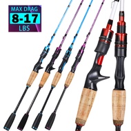 Sougayilang Fishing Rod Spinning/Casting 5.9FT/6.9FT 2 Sections Carbon Fishing Rod With EVA&Cork Han