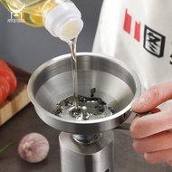 304 stainless steel funnel, removable filter, kitchen tool funnel, food grade liquid funnel filter