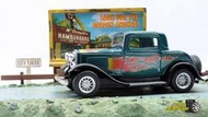 ^.^飛行屋(全新品)KiNSMART 合金車 迴力車系列//福特 1932 FORD 3-Window 經典老爺車
