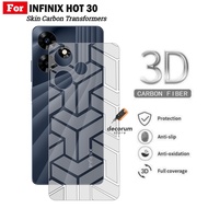 Skin Carbon INFINIX HOT 30 NFC Motif Transformers Pelindung Belakang Handphone