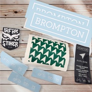 Brompton explore premium decal Sticker set