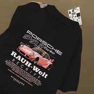 RWB PORSCHE 993 Turbo T-shirt Men's Tops Cotton Sports Car Print Short Sleeve Unisex