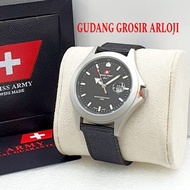 JAM TANGAN SWISS ARMY PRIA KANVAS ANTI AIR MURAH FREE BOX ORI