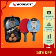 Set of 2 table tennis rackets with 3 balls included, elastic foam surface, quality meets GF001TS sta