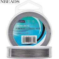 1roll Tiger Tail Wire Nylon-coated Stainless Steel Wire Stainless Steel color 0.5mm about 196.85 Fee