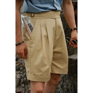 UGENTLE Men's Wear Brand {Maiduo Color} Gurkha Gurkha Retro High Waist Washed Cotton Shorts