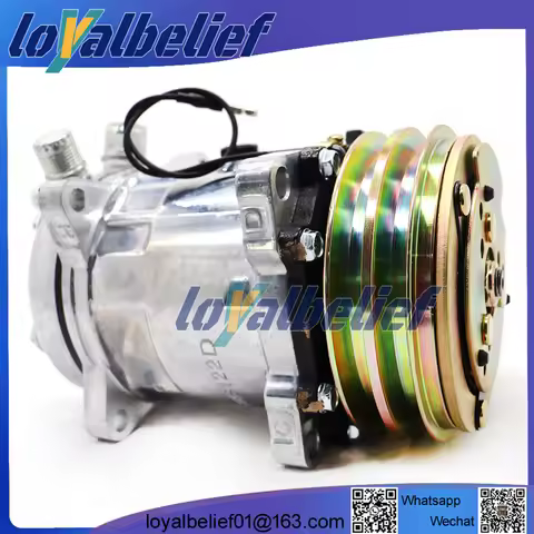 Air Conditioner Compressor Sanden 5H14 Sanden 508 SD508 Tractor Excavator Heavy Duty Truck 12V / 24V
