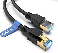 BIFALE Cat 8 Ethernet Cable 50 FT, High Speed Network Cable 40Gbps 2000MHz, 26AWG Heavy Duty LAN Cab