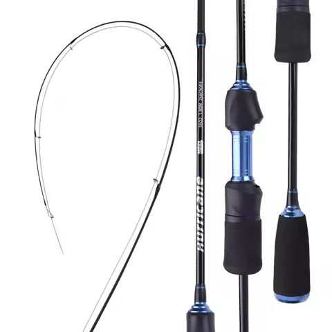 Split Reel Seat UL ULTRALIGHT POLE SOLID TIP Sensitive Soft Carbon Blank Freshwater Crappie Fishing 