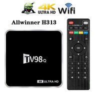 DBM.HOME-TV98Q TV Box 2GB+16GB 4K 265 H313 Android 12.1 TV Box 2.4G WiFi Set-Top Box TV98 Media Player
