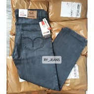 Men's standard regular jeans, regular gray jeans trousers