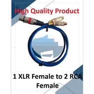 Kitani cable 1 XLR Female Stereo to 2 RCA Female 1M