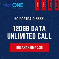 redONE Data 120GB | 5G Postpaid 38SE | Unlimited Data | Unlimited | Postpaid | 5G | Celcom Coverage