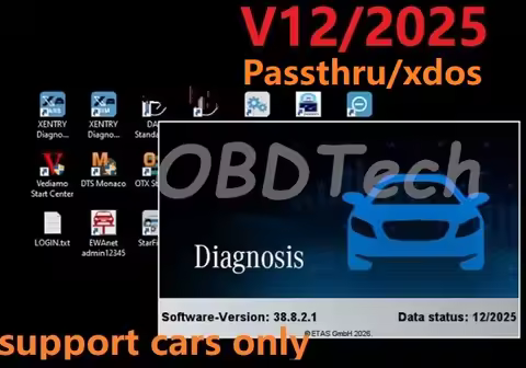 2025.12 Xentry passthru Full Software Vediamo, DTS, WIS, EPC, Starfinder remote install Activation f