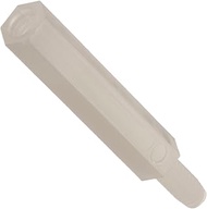 Nylon 6/6 Male-Female Standoff 6-32 15/16" Body Length, 1/4" Male & Female Thread Lengths, White (Pa