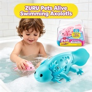 ZURU Pets Alive Swimming Axolotls Electronic Pet, Auto Swimming Robot Axolotl, Pool & Bath Toy for K