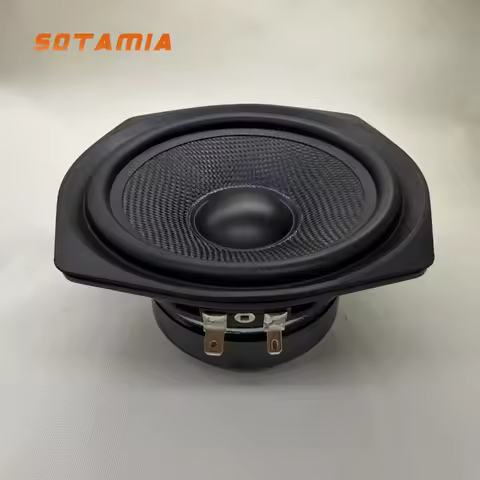 SOTAMIA 1Pcs 5.25 Inch Mid Woofer 6 Ohm 45W Glass Fiber Car Bluetooth Device Speaker Audio Visual El