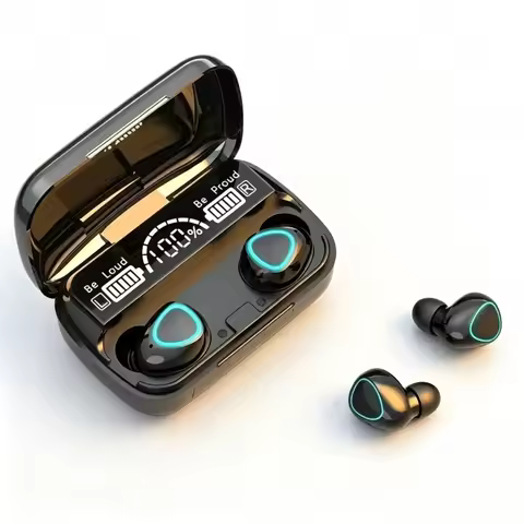 M10 Wireless Bluetooth Headset 9D Stereo 3500mAh Charging Box Sports Waterproof TWS Noise Reduction 
