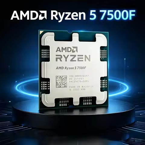 R5 7500F 3.7GHz 6-Core 12-Thread AM5 CPU 5NM L3=32M 100-000001015 Desktop Processor – New Tray / Bar