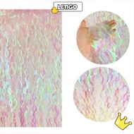 [LETIGO] Rain Curtain, Colorful Metallic Foil Wavy Curtain, Wave Iridescent Transparent Shimmer Back