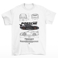 Tomoinc Automotive Series T-Shirt - Porsche 911 White