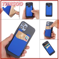 TIINSOO ยางยืด อุปกรณ์เสริมโทรศัพท์มือถือ สากล กระเป๋าเงินโทรศัพท์มือถือ สติ๊กเกอร์ติดกระเป๋า ผู้ถือบัตรเครดิต กระเป๋าเงิน