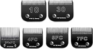 6pcs Dog Grooming Replacement Blades Compatible with Andis/Oster A5/Wahl KM-10 Series Dog Clippers,D