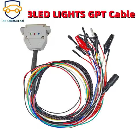 3 LED LIGHTS GPT Cable with Purple PCB V3 Boot Reset CNF1 Work SM2 PRO ECU Programmer VCI J2534 Fema