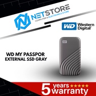 WESTERN DIGITAL WD MY PASSPORT EXTERNAL SSD 500GB/ 1TB / 2TB - GRAY