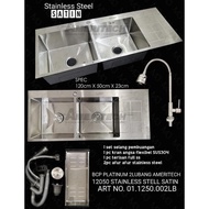 KITCHEN SINK STAINLESS PLATINUM BLACK DAN STAINLESS 12050/ BCP 2