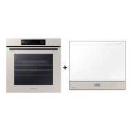 (Bulky)(Bundle) Samsung NV7B6675CAA/SP Bespoke Built-In Oven with Dual Cook Steam™ (76L) + NZ64B5067YY/SP Bespoke Induction Hob (60cm)