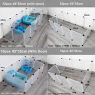 ♖Pet Fence 1210pcs Dog Cage Isolation Fence Plastic Fence DIY Kennel House 1210pcs 45cm(H) x 35cm(L)▲