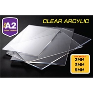 ARCYLIC SHEET TRANSPARENT A2 SIZE