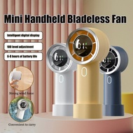 2024 Upgrade Turbo Fan Handheld Fan Strong Wind Mini Cooling Fan 100Gear LED Display Fan USB Rechargeable Personal Table Fan