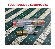FUSE BOX AUDIO 60A / FUSE HOLDER AUDIO MOBIL / SEKRING 60A
