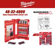 MILWAUKEE 4932-4920-04 40PCS Shockwave Impact Duty Screw & Driver Bit Set Drilling Screwdriving 4932