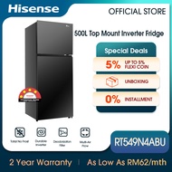[FREE Installation] Hisense 4 STAR 2 Door Inverter / Top Mount Refrigerator 两门冰箱 (500L) - (Black) RT549N4ABU/ (White) RT549N4AWU/ (Blue+White) RT549N4AW-MBU