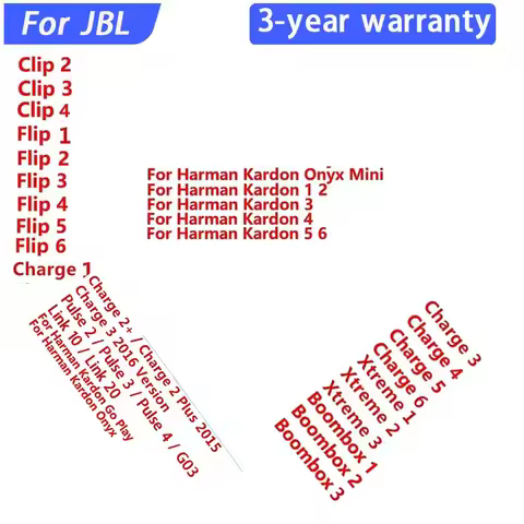 Original Speaker Battery For Harman Kardon Onyx Studio For JBL Charge Boombox Flip Pulse Xtreme 1 2 