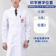 Lab Thickened Protective Clothing Male Doctor Work Clothes Winter Doctor Medical Student White Coat 